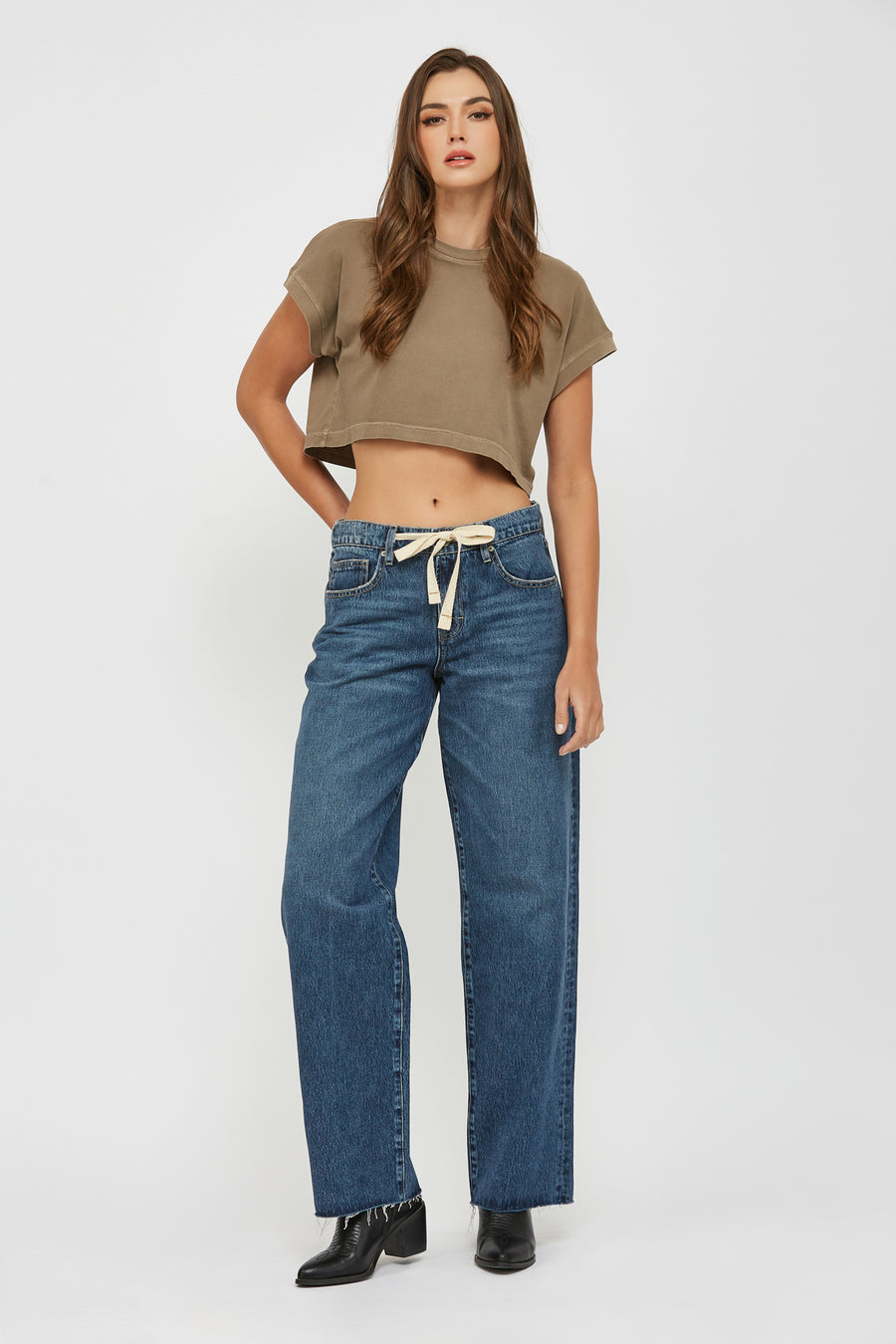 [ALYX] DARK WASH LOW SLUNG 33" INSEAM BAGGY JEANS